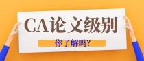 CA论文属于一个什么级别？